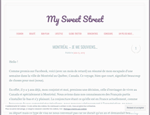 Tablet Screenshot of mysweetstreet.wordpress.com