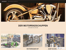 Tablet Screenshot of dermotorradschuppen.wordpress.com