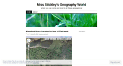 Desktop Screenshot of missstickleysgeogworld.wordpress.com