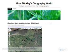 Tablet Screenshot of missstickleysgeogworld.wordpress.com