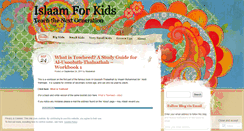 Desktop Screenshot of islaam4kids.wordpress.com