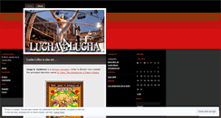 Desktop Screenshot of luchalalucha.wordpress.com