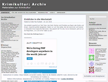 Tablet Screenshot of krimikulturarchiv.wordpress.com