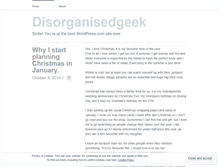 Tablet Screenshot of disorganisedgeek.wordpress.com