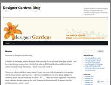 Tablet Screenshot of designergardens.wordpress.com