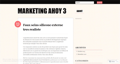 Desktop Screenshot of marketingahoy3.wordpress.com