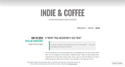 Desktop Screenshot of indieandcoffee.wordpress.com