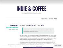 Tablet Screenshot of indieandcoffee.wordpress.com