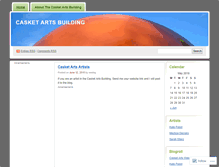 Tablet Screenshot of casketartsbuilding.wordpress.com