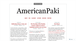 Desktop Screenshot of americanpaki.wordpress.com