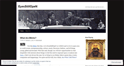 Desktop Screenshot of eyesstillopen.wordpress.com