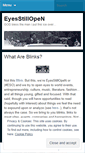 Mobile Screenshot of eyesstillopen.wordpress.com
