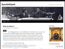 Tablet Screenshot of eyesstillopen.wordpress.com