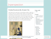 Tablet Screenshot of inperspection.wordpress.com