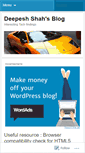 Mobile Screenshot of deepesh.wordpress.com
