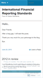 Mobile Screenshot of myifrs.wordpress.com