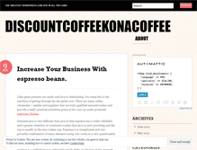 Tablet Screenshot of discountcoffeekonacoffee.wordpress.com