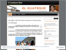Tablet Screenshot of elguateque.wordpress.com