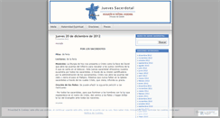 Desktop Screenshot of juevessacerdotal.wordpress.com
