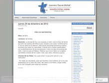 Tablet Screenshot of juevessacerdotal.wordpress.com