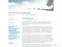 Tablet Screenshot of betweenlivinganddreaming.wordpress.com