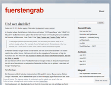 Tablet Screenshot of fuerstengrab.wordpress.com