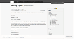 Desktop Screenshot of fantasyfights.wordpress.com