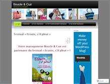 Tablet Screenshot of boucleetcuir.wordpress.com