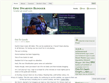 Tablet Screenshot of epicdwarvenblogger.wordpress.com