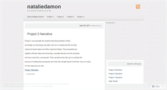 Desktop Screenshot of nataliedamon.wordpress.com