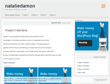 Tablet Screenshot of nataliedamon.wordpress.com