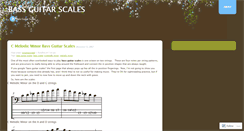 Desktop Screenshot of bassguitarscales.wordpress.com