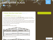 Tablet Screenshot of bassguitarscales.wordpress.com