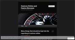 Desktop Screenshot of featuredcasinosonline.wordpress.com