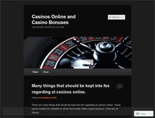 Tablet Screenshot of featuredcasinosonline.wordpress.com