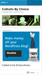 Mobile Screenshot of catholicbychoice.wordpress.com
