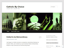 Tablet Screenshot of catholicbychoice.wordpress.com
