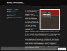 Tablet Screenshot of musicaparaepigrafes.wordpress.com