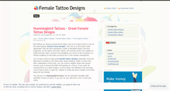 Desktop Screenshot of femaletattoodesigns.wordpress.com