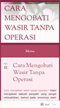 Mobile Screenshot of caramengobatiwasirtanpaoperasi001.wordpress.com