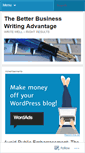 Mobile Screenshot of betterbusinesswritingadvantage.wordpress.com