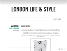 Tablet Screenshot of londonlifeandstyle.wordpress.com