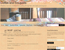 Tablet Screenshot of coffeeandcoupons.wordpress.com