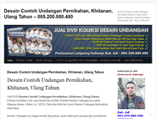 Tablet Screenshot of desainundanganpernikahankhitananulangtahun.wordpress.com