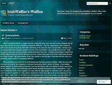 Tablet Screenshot of irishwaffler.wordpress.com