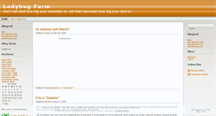 Desktop Screenshot of ladybugfarm.wordpress.com
