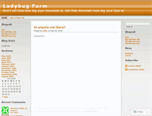 Tablet Screenshot of ladybugfarm.wordpress.com