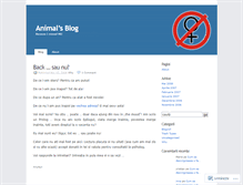 Tablet Screenshot of animalme.wordpress.com