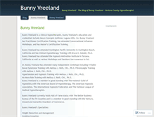 Tablet Screenshot of bunnyvreeland.wordpress.com