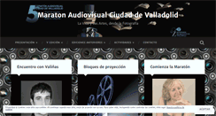 Desktop Screenshot of maratonaudiovisualvalladolid.wordpress.com